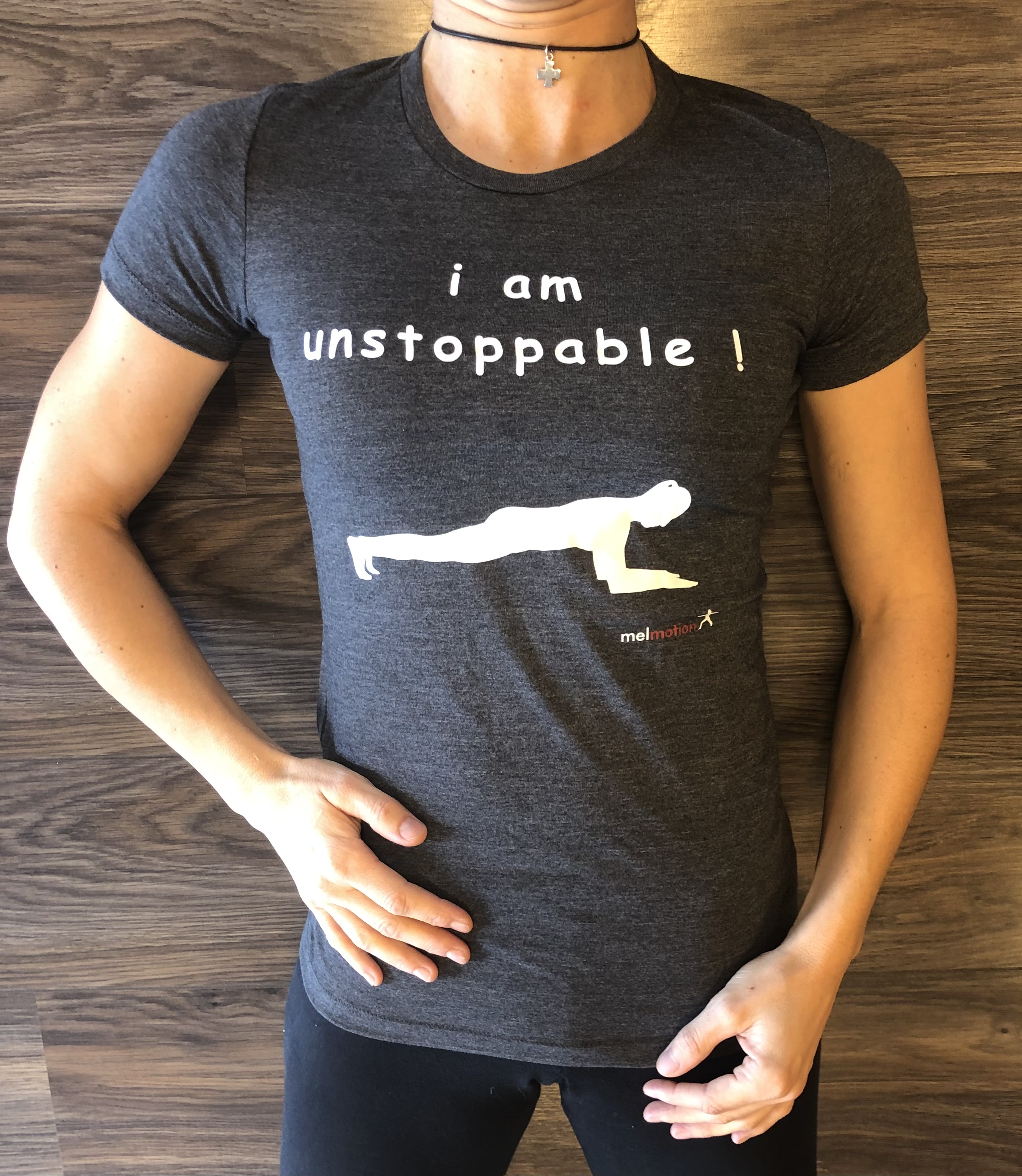 Pilates Shirt ,unstoppable, Frauen, Dark Grey Heather , (M) 